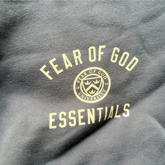 Essentials Pullover Men's Sweater in Dark Blue - Picture 3 of 5